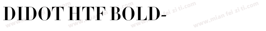 DIDOT HTF BOLD字体转换